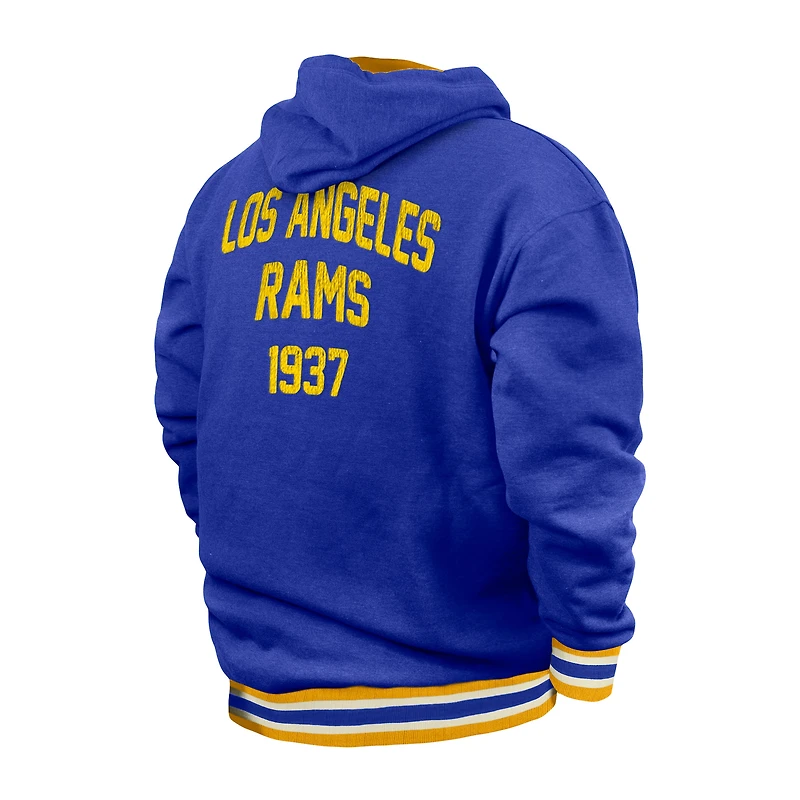 Sweat à capuche Big & Tall NFL des Los Angeles Rams de New Era Royal pour homme