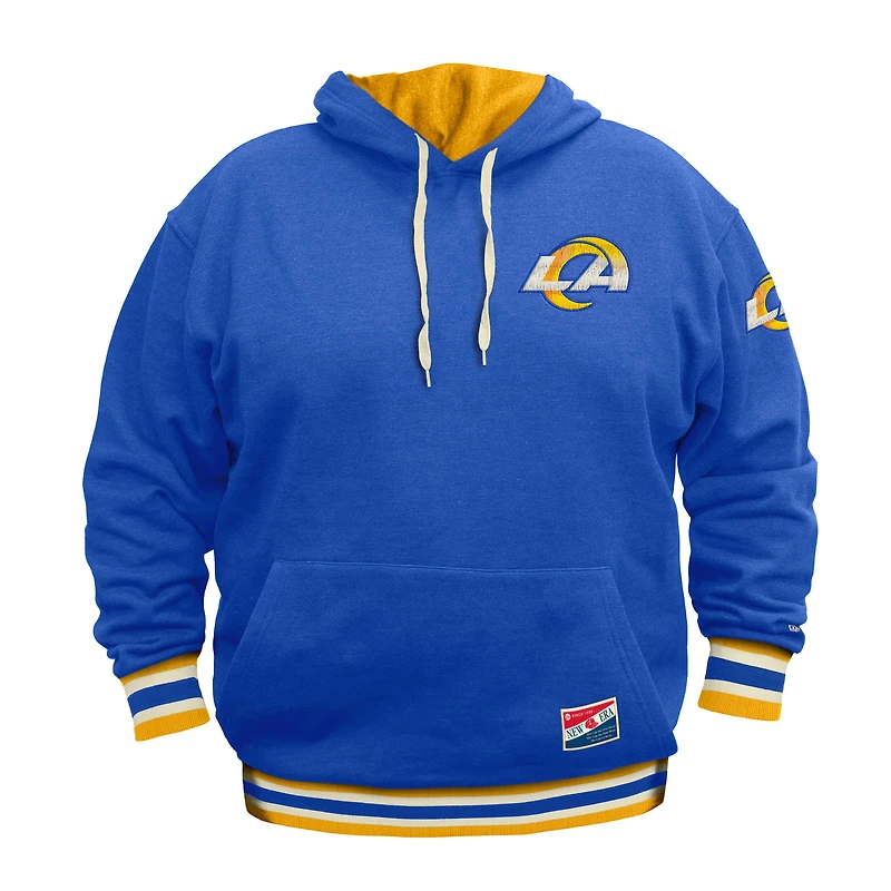 Sweat à capuche New Era Royal Los Angeles Rams NFL Big & Tall pour homme