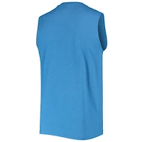 Débardeur sans manches brossé Royal Los Angeles Rams New Era pour homme