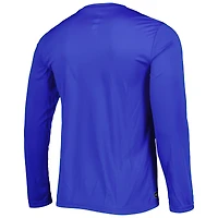 T-shirt à manches longues Royal Los Angeles Rams Combine Authentic Offsides New Era pour homme
