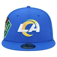Men's New Era  Royal Los Angeles Rams Group Chat 59FIFTY Fitted Hat
