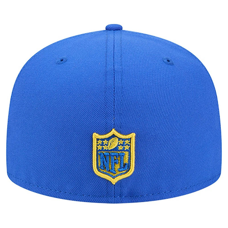 Casquette ajustée 59FIFTY New Era Royal Los Angeles Rams Group Chat pour homme