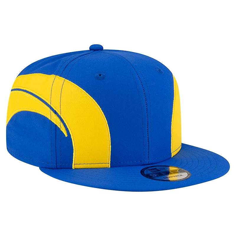 Men's New Era Royal Los Angeles Rams Helmet 9FIFTY Snapback Hat