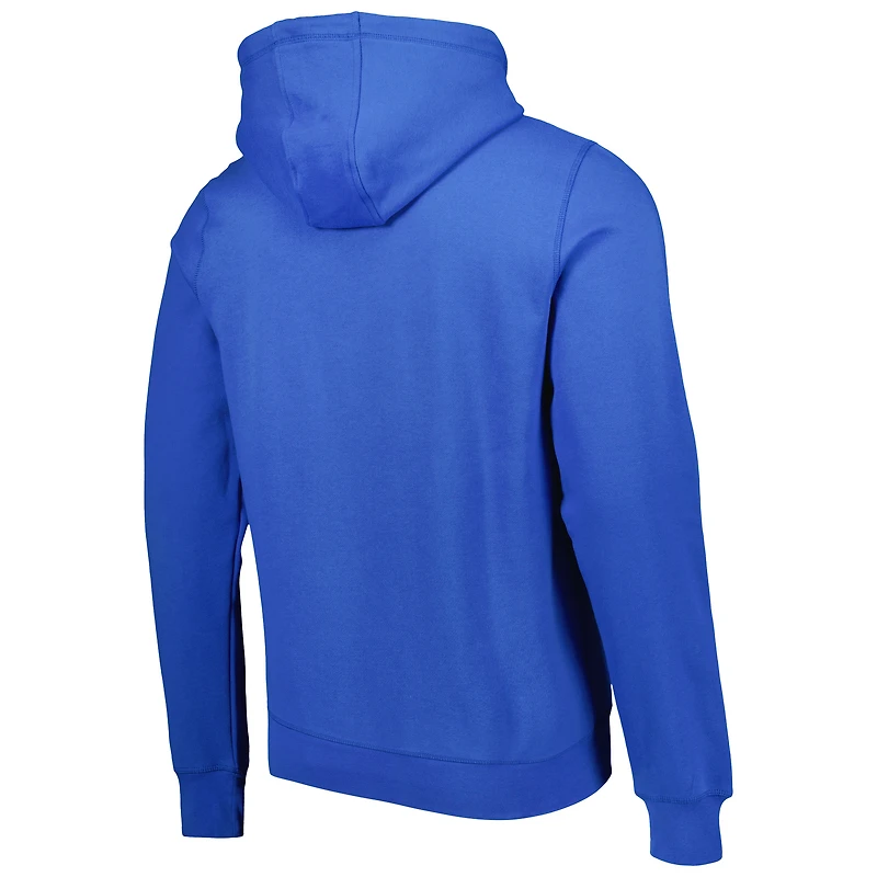 Men's New Era Royal Los Angeles Rams Ink Dye Pullover Hoodie