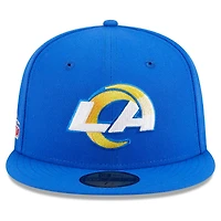 Casquette ajustée 59FIFTY Royal Los Angeles Rams Main Patch pour homme New Era