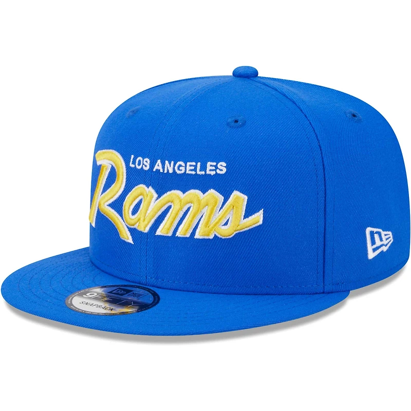 Casquette Snapback 9FIFTY Royal Los Angeles Rams New Era pour homme