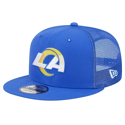Casquette à visière rabattable 9FIFTY Royal Los Angeles Rams de New Era pour homme