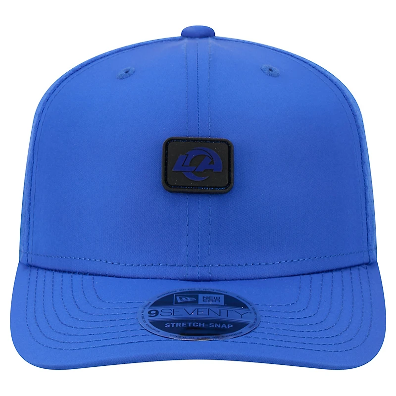 Men's New Era Royal Los Angeles Rams Micro Badge 9SEVENTY Adjustable Hat