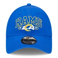 Casquette Snapback Royal Los Angeles Rams Outline 9FORTY New Era pour homme