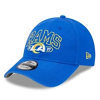 Casquette Snapback Royal Los Angeles Rams Outline 9FORTY New Era pour homme