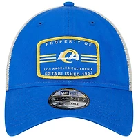 Casquette ajustable 9TWENTY Property Trucker 9TWENTY Royal Los Angeles Rams New Era pour homme