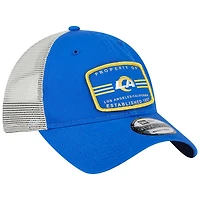 Casquette ajustable 9TWENTY Property Trucker 9TWENTY Royal Los Angeles Rams New Era pour homme
