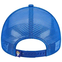 Casquette réglable 9FORTY Stacked A-Frame Trucker New Era Royal Los Angeles Rams pour hommes