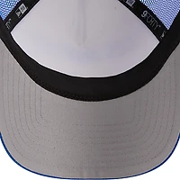 Men's New Era Royal Los Angeles Rams Stacked A-Frame Trucker 9FORTY Adjustable Hat
