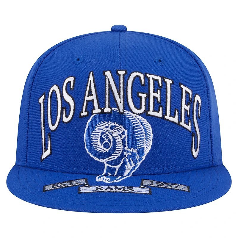 Casquette ajustée surdimensionnée 59FIFTY des Los Angeles Rams de New Era pour homme