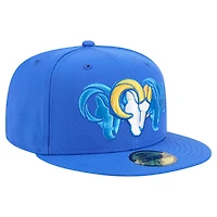 Casquette ajustée New Era Royal Los Angeles Rams Tri-Hit 59FIFTY pour homme