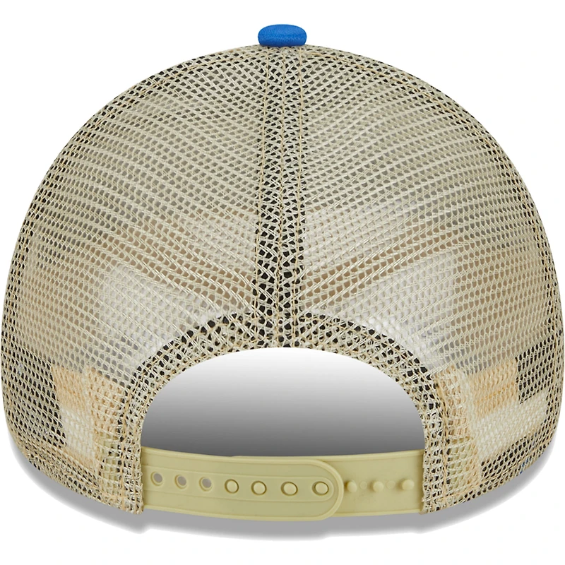 Casquette ajustable 9FORTY New Era pour homme Los Angeles Rams All Day A-Frame Trucker fauve/royal