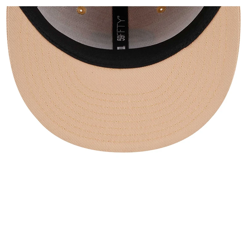 Men's New Era Tan Los Angeles Rams Candied Pecan 59FIFTY Fitted Hat