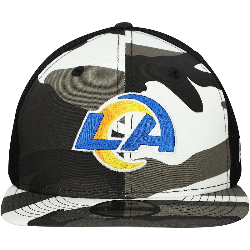 Casquette Snapback Los Angeles Rams 9FIFTY Trucker Snapback Urban Camo New Era pour homme