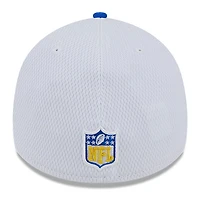 Men's New Era  White/Royal Los Angeles Rams 2023 Sideline 39THIRTY Flex Hat