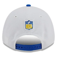Men's New Era  White/Royal Los Angeles Rams 2023 Sideline 9FORTY Adjustable Hat