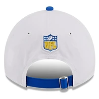Casquette ajustable Sideline 9TWENTY des Rams de Los Angeles 2023 New Era pour homme, blanc/royal