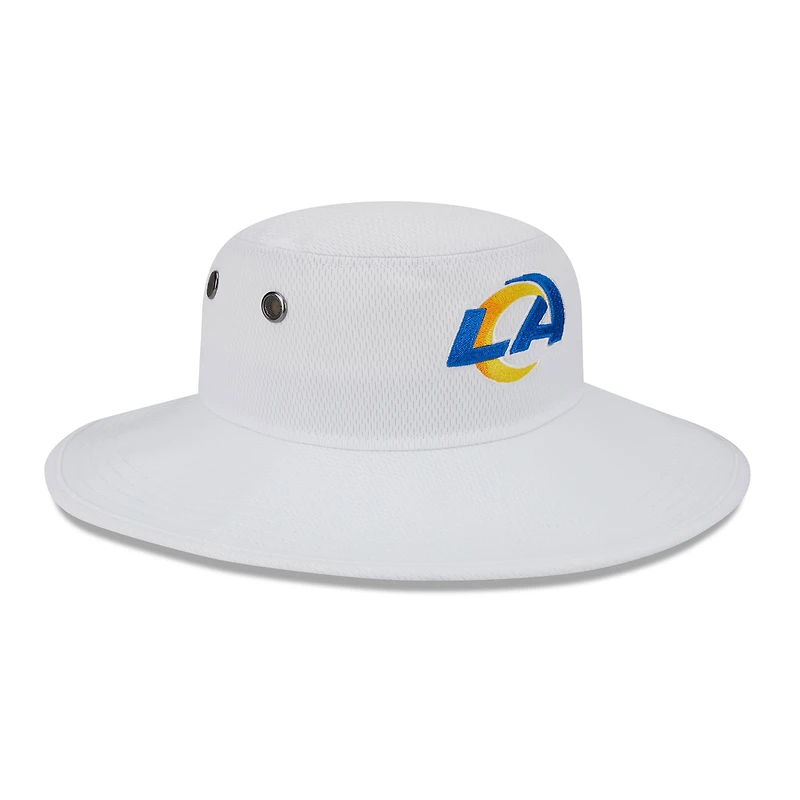 Chapeau bob panama New Era Los Angeles Rams 2023 NFL Training Camp blanc pour homme