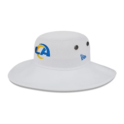 Chapeau bob panama New Era Los Angeles Rams 2023 NFL Training Camp blanc pour homme