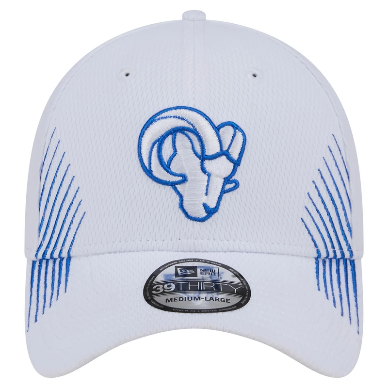 Men's New Era White Los Angeles Rams Active 39THIRTY Flex Hat