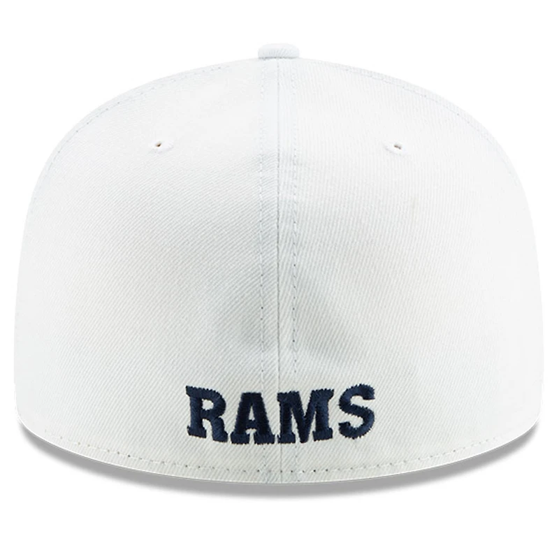Casquette ajustée 59FIFTY pour homme Los Angeles Rams Historic Omaha New Era blanche