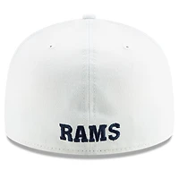 Casquette ajustée 59FIFTY pour homme Los Angeles Rams Historic Omaha New Era blanche