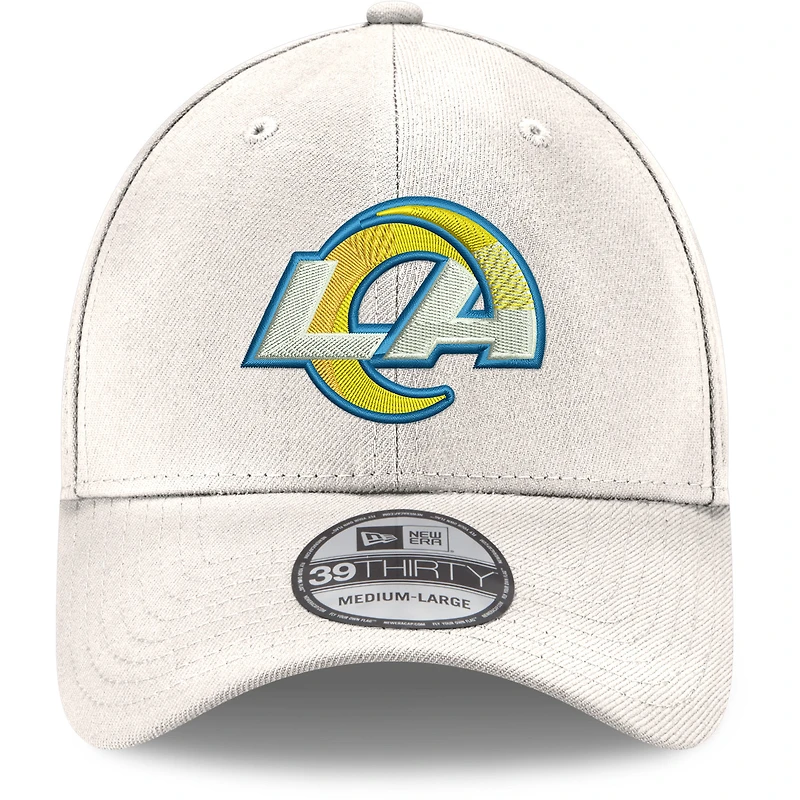 Casquette Flex Los Angeles Rams LA Logo Iced II 39THIRTY New Era blanche pour homme