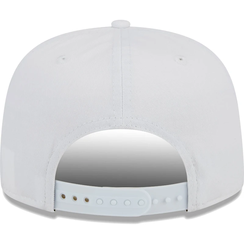 Men's New Era White Los Angeles Rams Tee Golfer 9FIFTY Snapback Hat