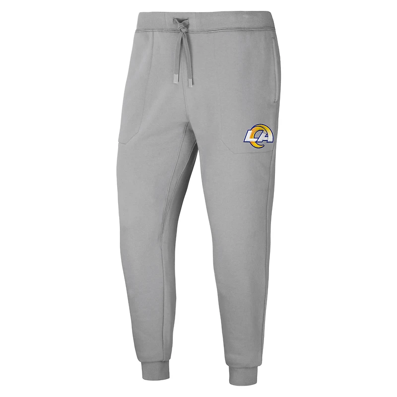 Collection NFL x Darius Rucker pour homme par Fanatics Gris Los Angeles Rams Fleece Jogger Pants