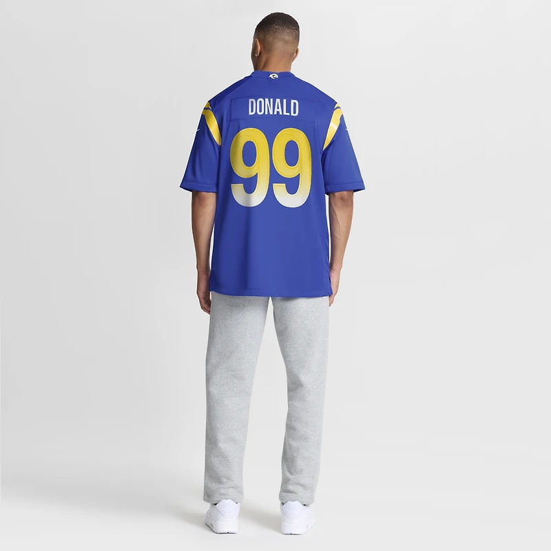Maillot de joueur Nike Aaron Donald Royal Los Angeles Rams pour homme - Match terminé
