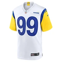 Maillot Nike Aaron Donald blanc pour homme des Los Angeles Rams, match alternatif