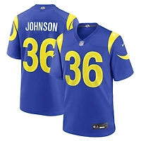 Men's Nike Alex Johnson Royal Los Angeles Rams Team Game Jersey
