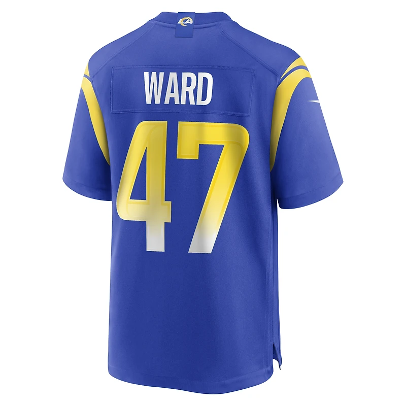 Maillot de match à domicile Nike Alex Ward Royal Los Angeles Rams pour homme