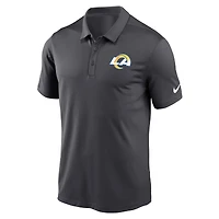 Polo de performance avec logo la franchise Los Angeles Rams Nike anthracite pour homme