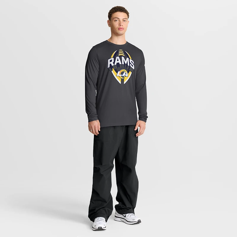 Men's Nike Anthracite Los Angeles Rams Primetime Legend Icon Performance Long Sleeve T-Shirt