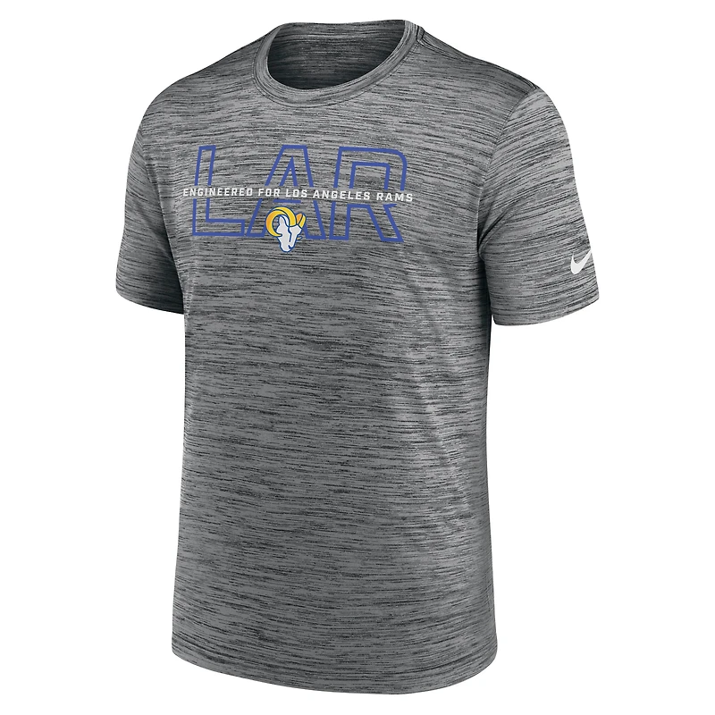 T-shirt d'entraînement Nike Velocity Legend Velocite pour homme, coloris anthracite, Los Angeles Rams