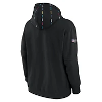 Sweat à capuche pour homme Nike Los Angeles Rams 2023 Crucial Catch Club NFL noir