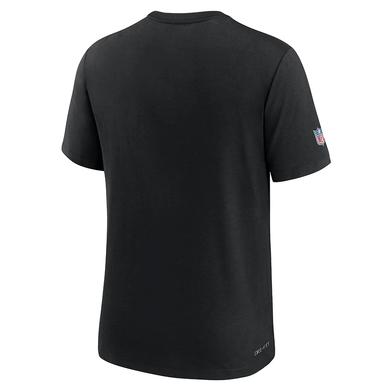 T-shirt de performance Nike noir Los Angeles Rams NFL Crucial Catch pour homme
