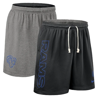 Short réversible Nike Dri-FIT noir Los Angeles Rams pour homme