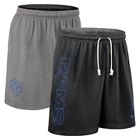 Short réversible Nike Dri-FIT noir Los Angeles Rams pour homme