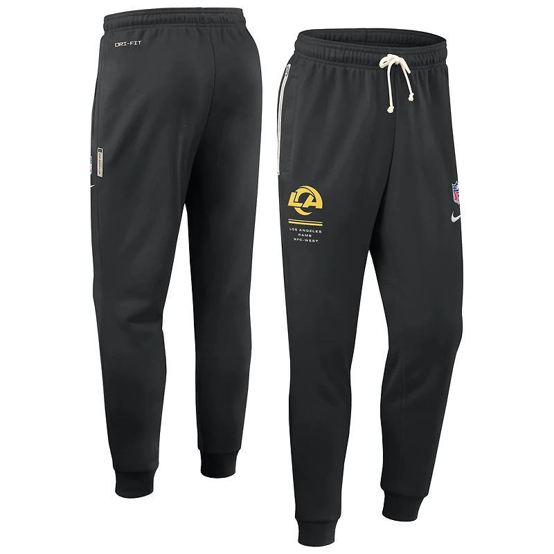 Men's Nike Black Los Angeles Rams Sideline Standard Issue Dri-FIT Taper Pants