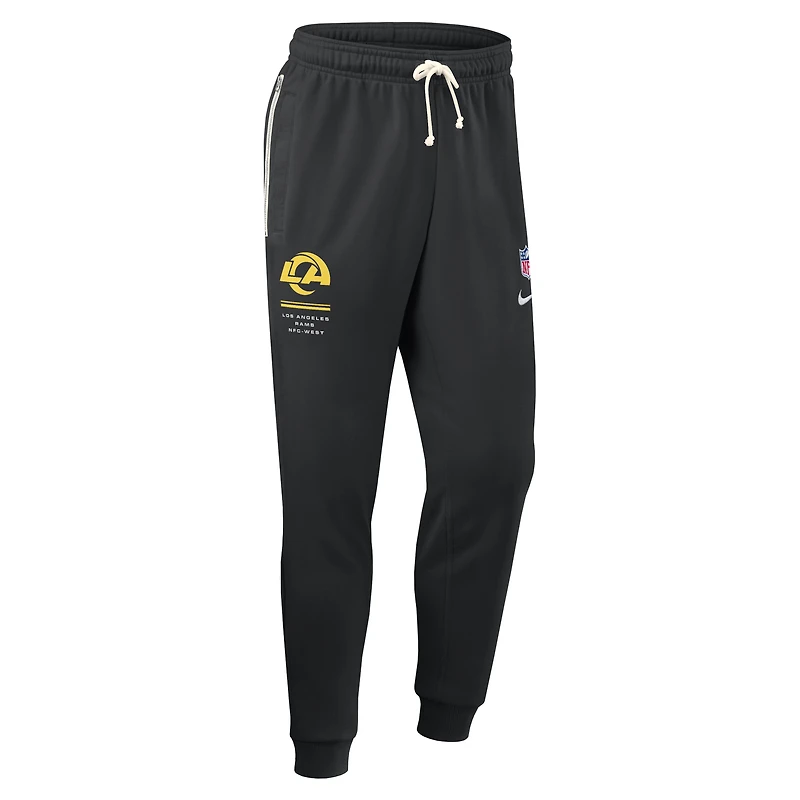 Pantalon Nike Dri-FIT Sideline Standard Issue noir pour homme, modèle Los Angeles Rams.