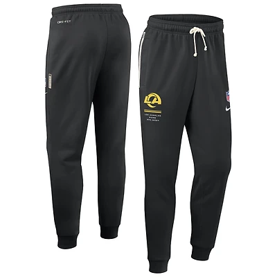 Men's Nike Black Los Angeles Rams Sideline Standard Issue Dri-FIT Taper Pants