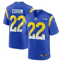 Maillot de joueur Nike Blake Corum Royal Los Angeles Rams pour homme