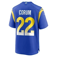 Maillot de joueur Nike Blake Corum Royal Los Angeles Rams pour homme